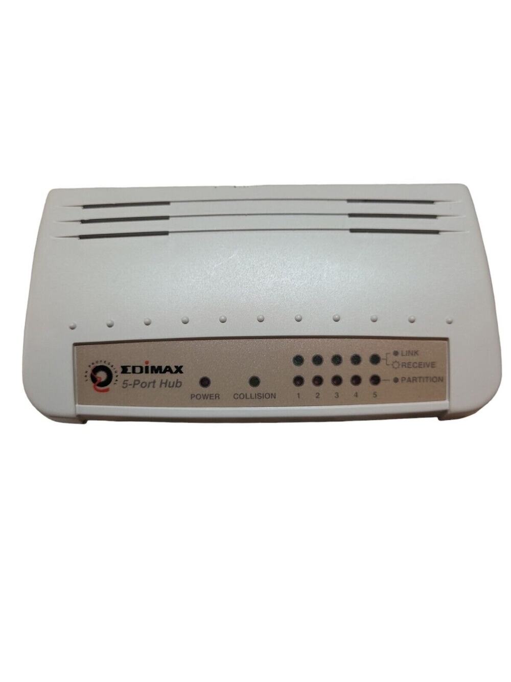 Edimax 5 Port Ethernet Switch Network Hub Tested No Adapter